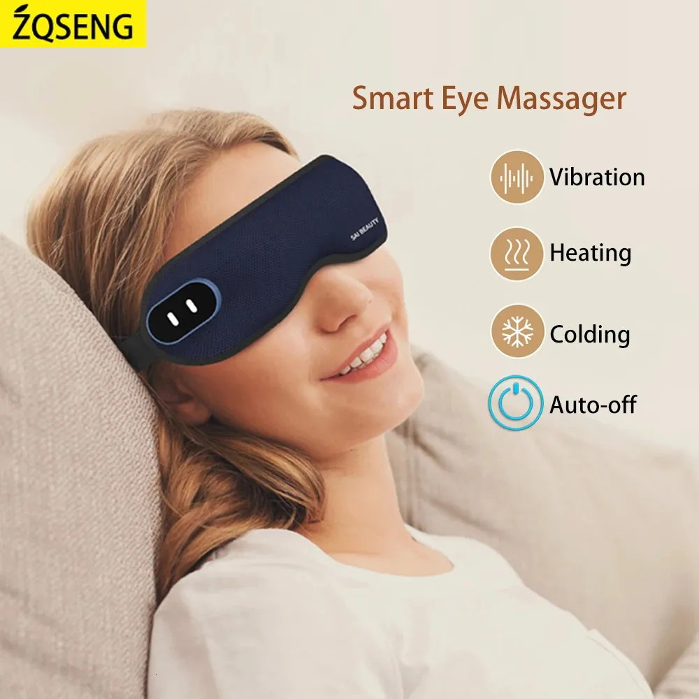 Smart Eye Massager Tools Anti Cerne Massagem Masaje Antifaz Para Dormir Aleti Eletrico Eye Mask Vibration Olheiras Dark Relax 240106