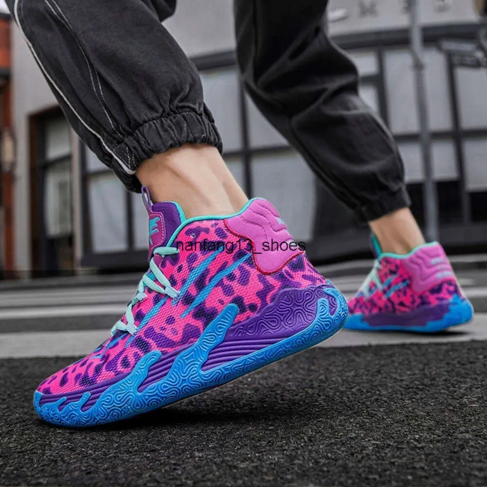 Kids Colorful Basketball Shoes: Rick & Morty Themed