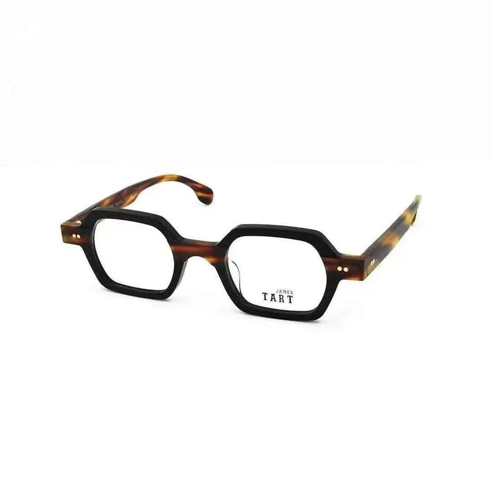 JAMES TART 207 lunettes optiques pour hommes femmes Style rétro Anti-lumière bleue lentille plaque planche cadre carré avec Box249M