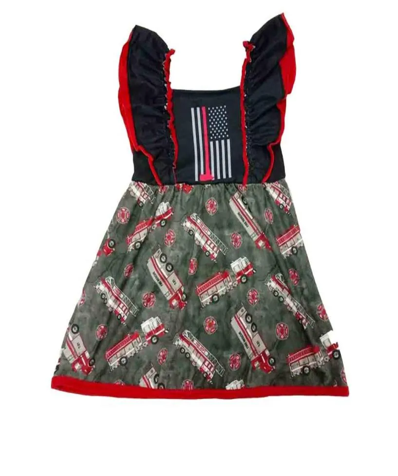 Nowe małe dziewczęta sukienki Ruffle Letse stroje Dziewczyny butique sukienki dla dzieci słodka sukienka moda butique butique 2020 8354880
