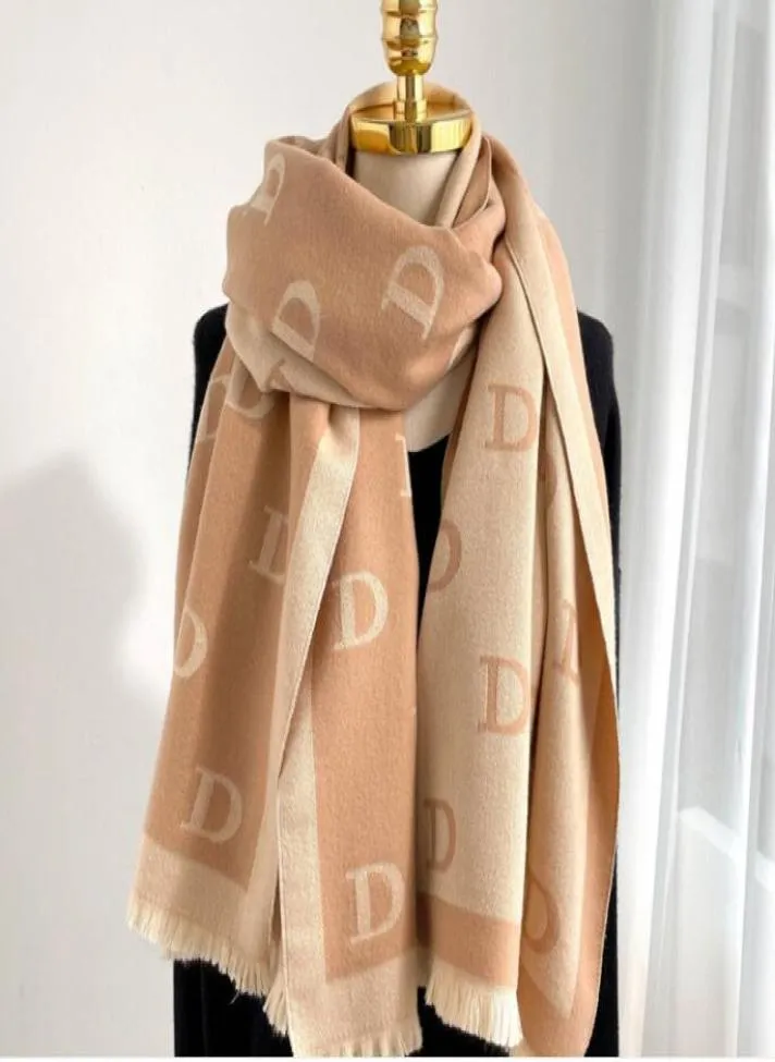 cashmere scarf woman winter thickening warm neck double-sided shawl K75 180*70CM7455797