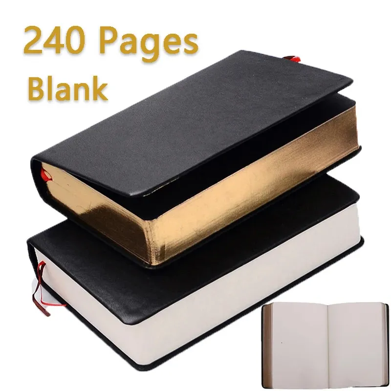 Thick Paper Notebook Notepad Leather Bible Custom Diary Book Journals Agenda Planner School Office Stationery Supplies Cuaderno 240105