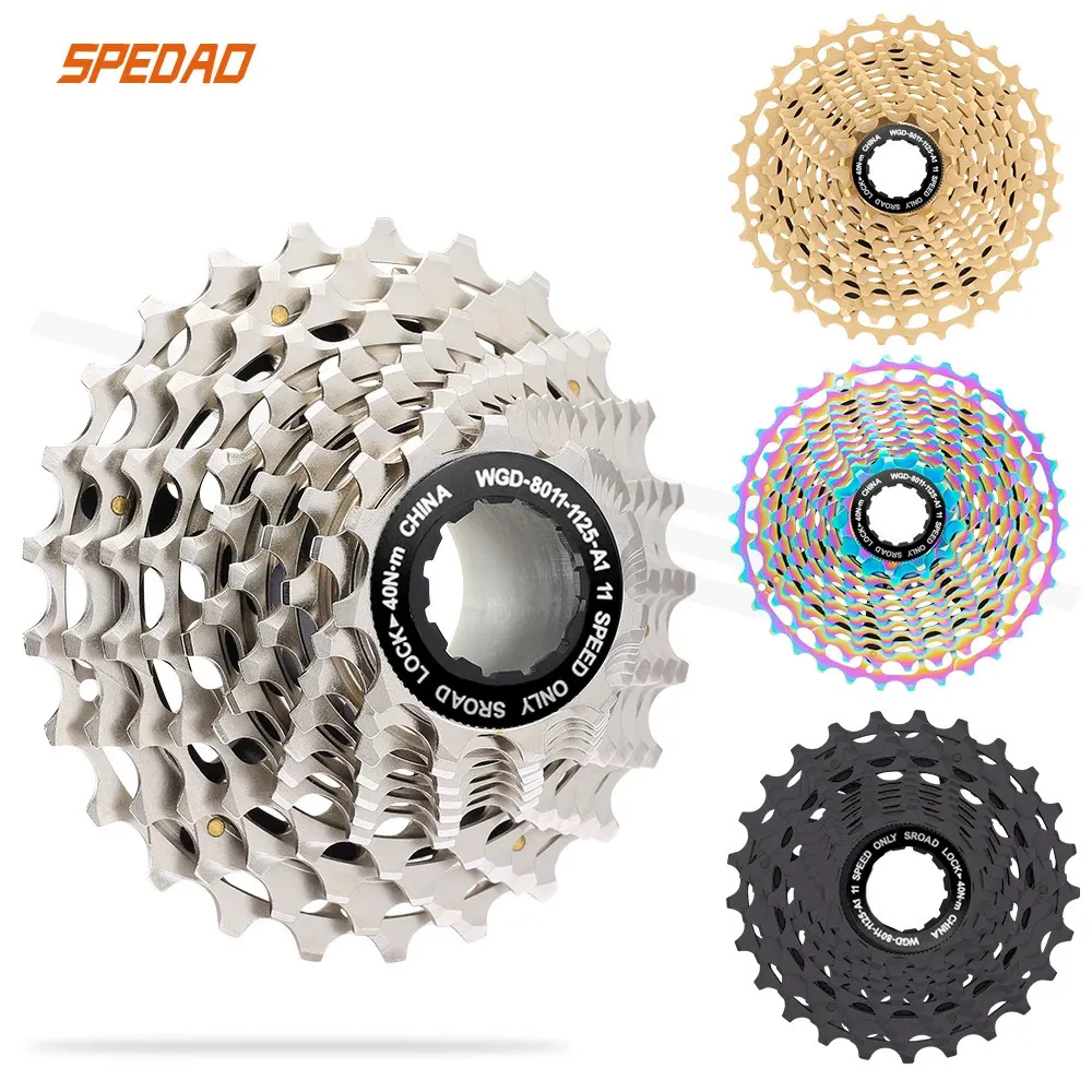 Spedao Road Bike Cassette Ultralight 11 Speed ​​11-25283234T CNC FreeWheel K7 11V 11S HG Zrębowy dla R9100 Rower Flothels 240105