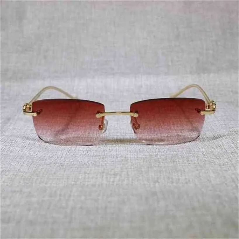 18 % RABATT Vintage randlose Leoparden-Gafas Retro-Sonnenbrillen für Herren, klare Brillengestell zum Lesen, Brillen Kajia Neu