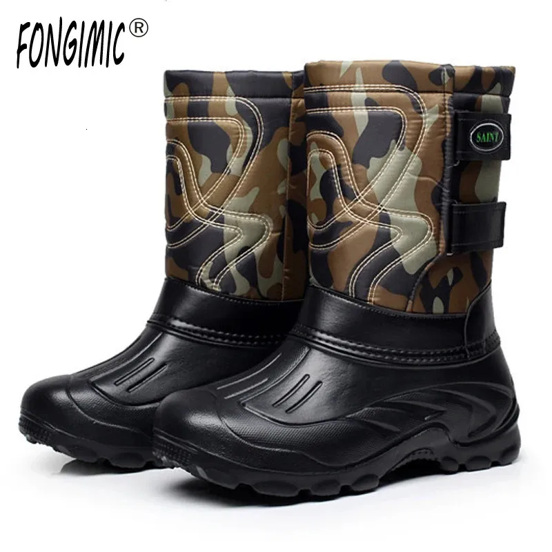 ARCTIC TRACKS Brand Autumn Winter Warm men shoes fashion snow boots military fishing skiing waterproof casual mid-calf shoes 240106