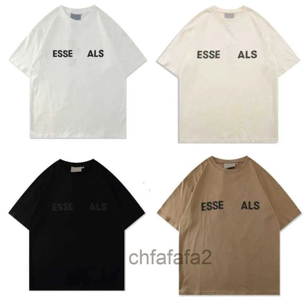 Luxury Mens Fashion t Shirt Brand Ess Men Womens Letter Essentialshirts Tops Tees Tshirt Casual Loose Short Sleeve Tee Tshirts Cotton Sports Tshirts 2it4 C X3N4