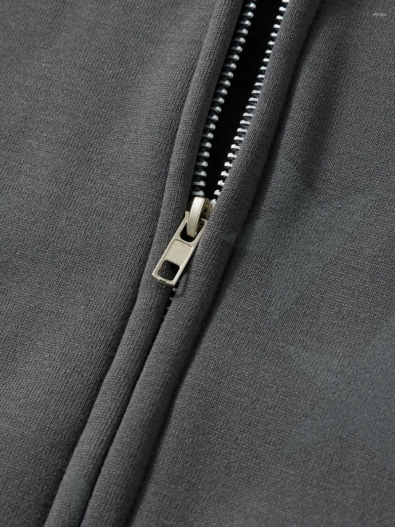 Женские жилеты Женская винтажная куртка с капюшоном Y2K в винтажном стиле со звездами - толстовка с графическим рисунком на молнии для повседневной уличной одежды Мода