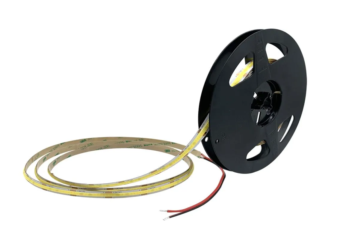 COB LED Strip Light 480LEDM Högdensitet Flexibla lampor för husvägg varm vit dekoration dc 12v 24v2098195