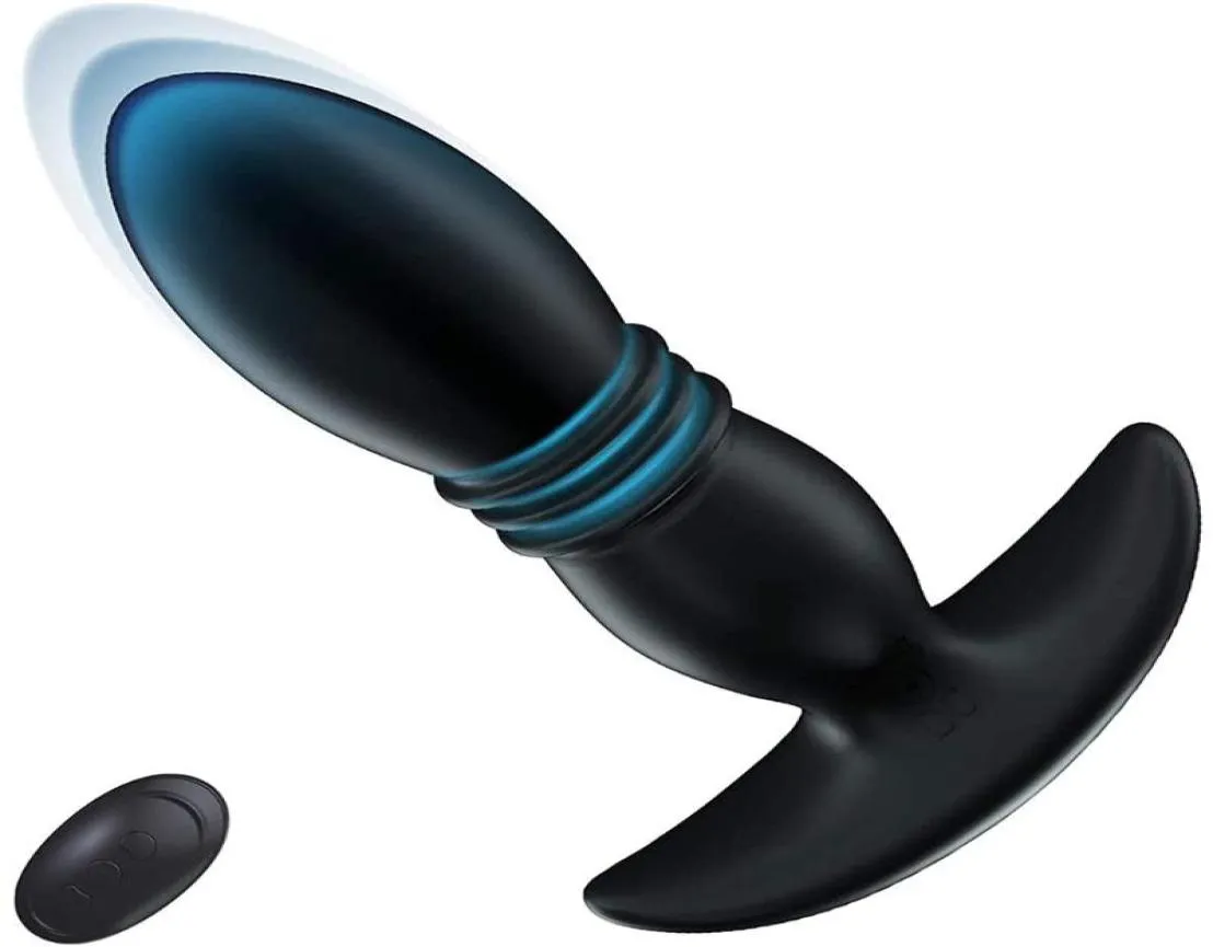 Vibratorer som driver analvibrator för kvinnor män buplug prostata massager trådlös fjärrkontrollplugg intima varor sex leksaker gay7508185