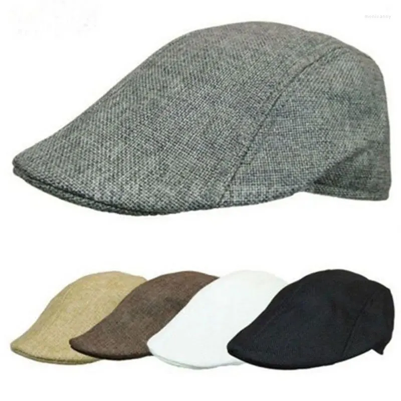 Berets unisex retro beret caps vintage s boy czapka lniana czapki na zewnątrz marka hat hat karze karze kani kobiety