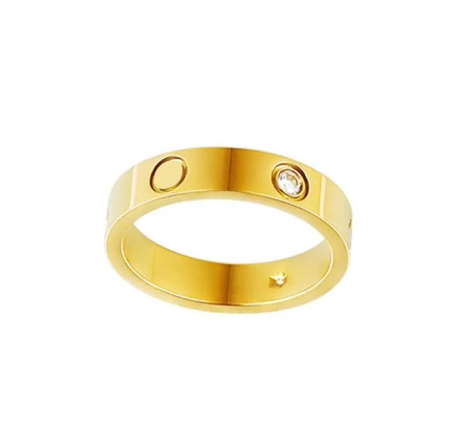 designer ring voor vrouwen verlovingsringen bruiloft jubileum mannen roestvrijstalen sieraden goud zilver roos diamanten ring heren 1790010