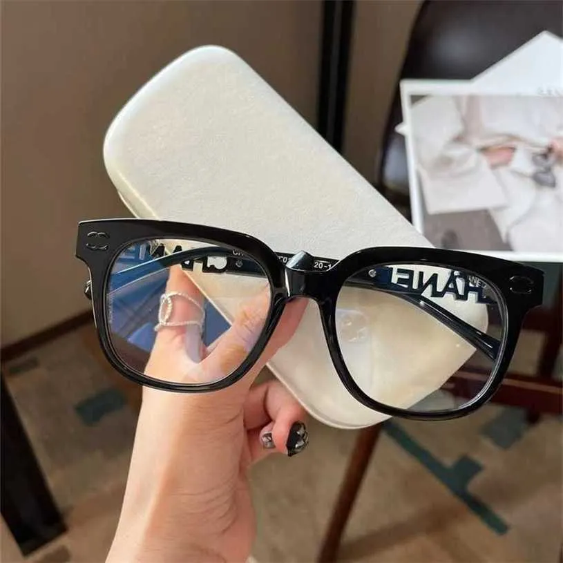 16％オフサングラス新しい高品質の小さな香りの眼鏡0748正方形の大きなフレームプレートは、近視のメガネと男性と一致させることができます