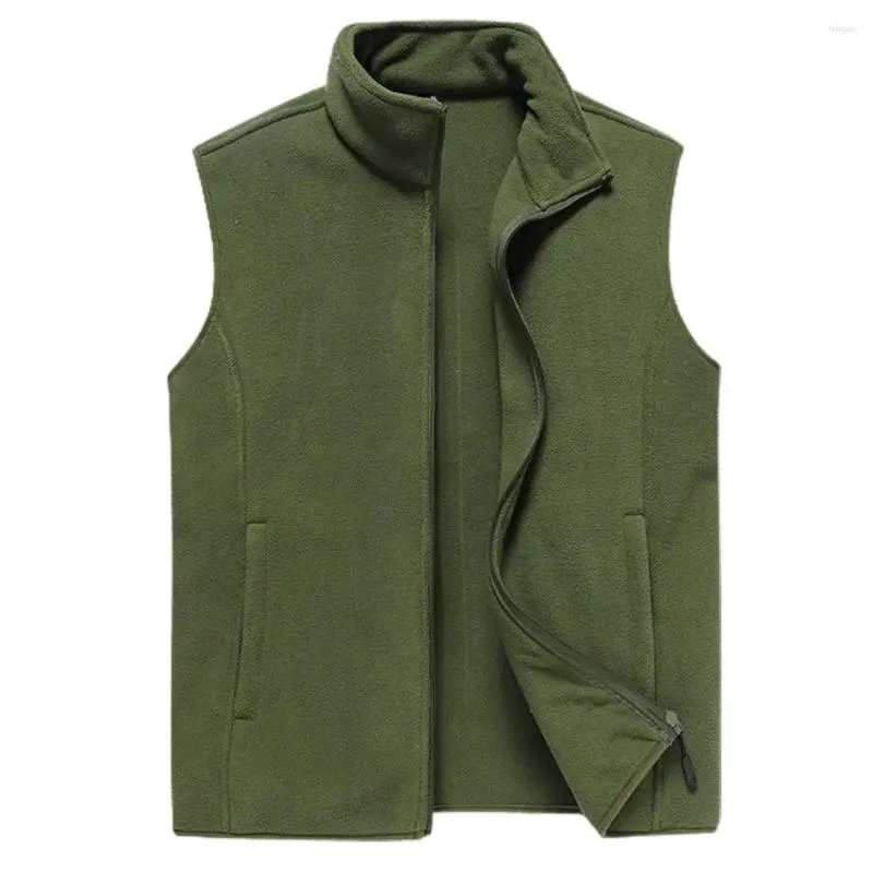 Gilets pour hommes hommes 2024 automne épais gilet sans manches veste gilet hiver décontracté chaud vêtements d'extérieur polaire 4XL