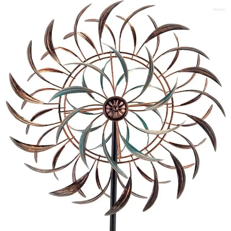 Tuindecoraties VEWOGARDEN Grote Outdoor Metalen Wind Spinners 360 Graden Draaibare Sculptuur Yard Art Decor Voor Patio