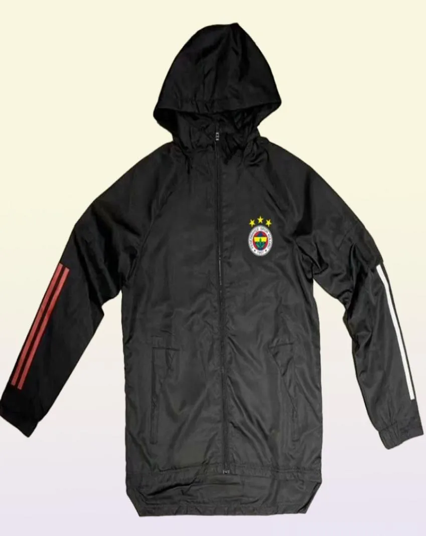 성인 20 21 Fenerbahce Hoodie Windbreaker Jackets 2020 2021 후드 스포츠 재킷 후드 지퍼 겨울 코트 러닝 men039s ja1391884