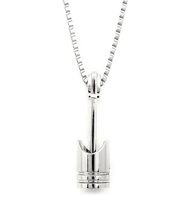 Mini moteur Piston pendentif en acier inoxydable collier motard moto passionné couple colliers hommes Punk Rocking bijoux SN639342422