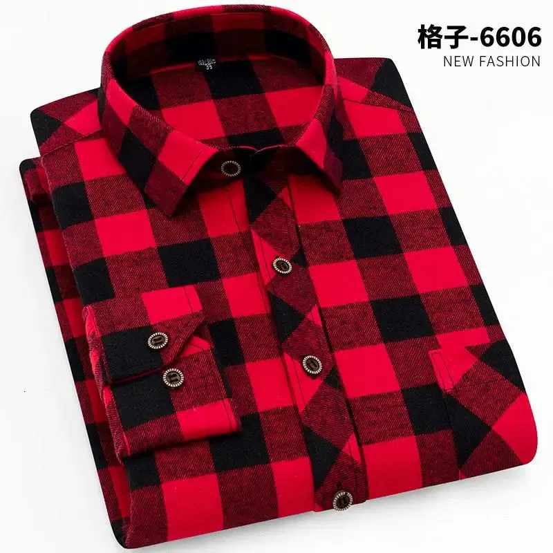 100 algodão flanela camisa xadrez masculina fino ajuste primavera outono masculino marca casual camisas de manga comprida macio confortável 4xl 240105