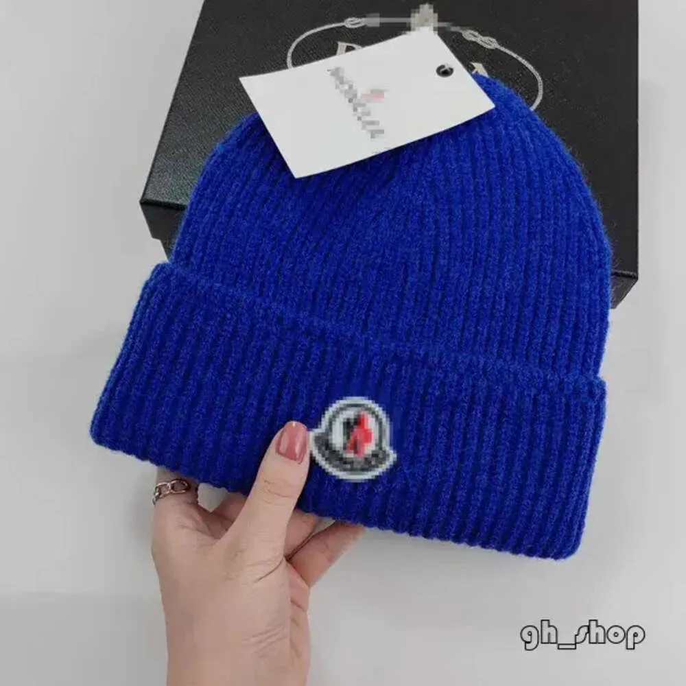 Monclear elegante lã monckler chapéu de malha para mulheres designer gorro para homem malha monckler cashmere chapéu para o inverno quente chapéu 672