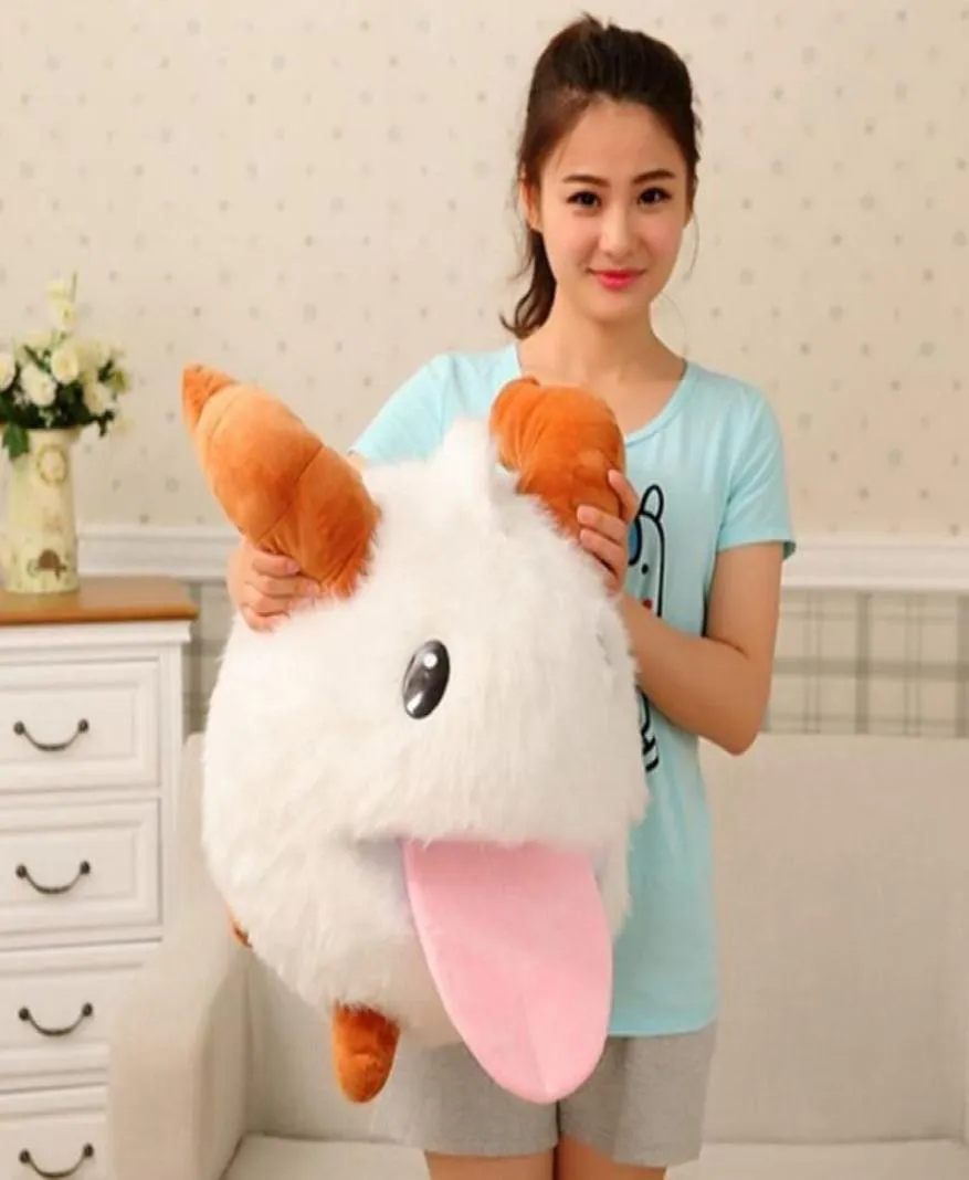 Dorimytrader Novelty Toy Big 50cm Cute Stuffed Soft Plush PORO Toy Pillow Kids Play Doll Cushion Baby Present DY613081494528