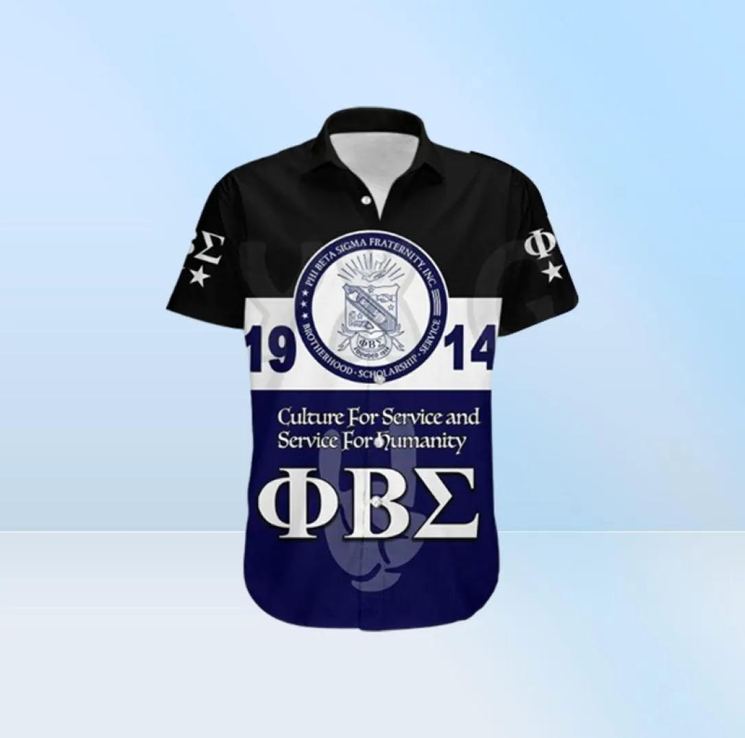 Men039s Casual Shirts Phi Beta Sigma Hawaiian Shirt Hand Sign Flame 3D All Over Printed Men39s For Women39s Harajuku Unis67902473991002