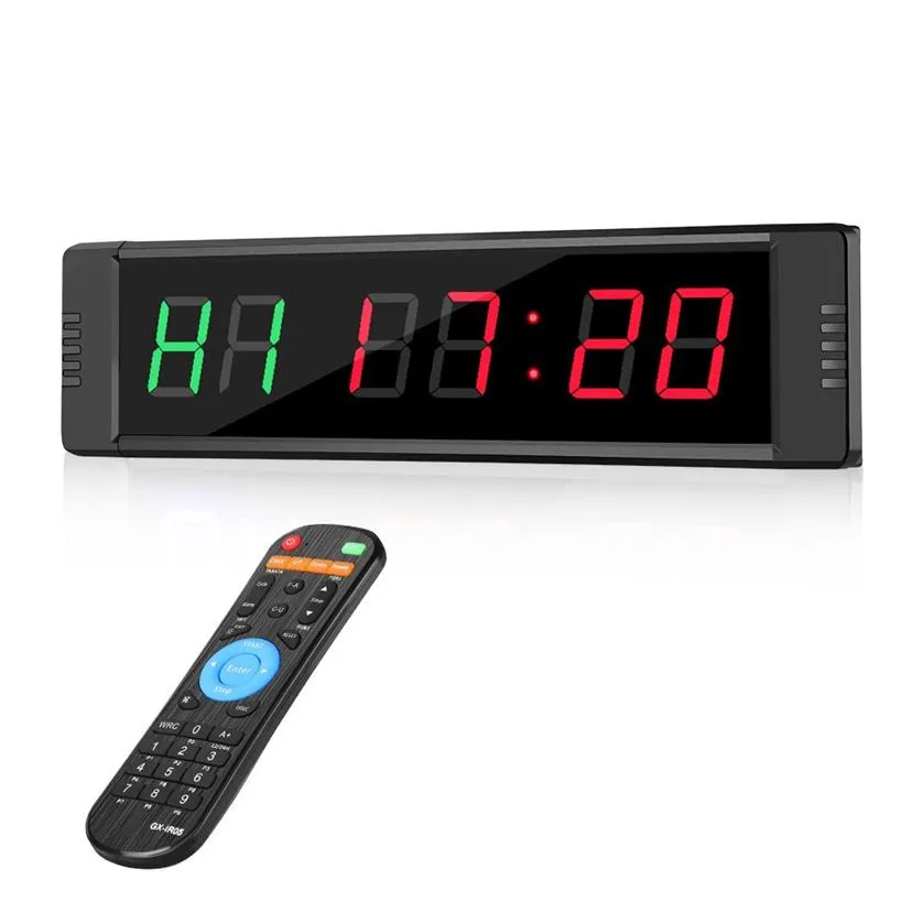 Télécommande programmable LED intervalle garage sport horloge d'entraînement crossfit minuterie de gymnastique 10082868