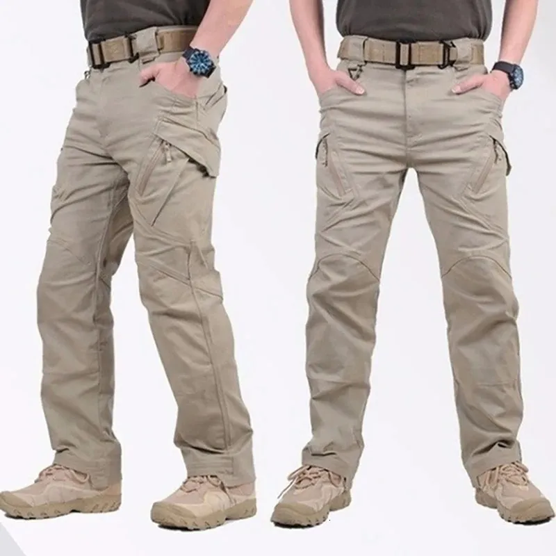 IX9 TACTICAL PANTS MĘŻCZYZN Klasyczne spodnie bojowe SWAT Army Army Wojskowe ładunki do stylu Casual 240106