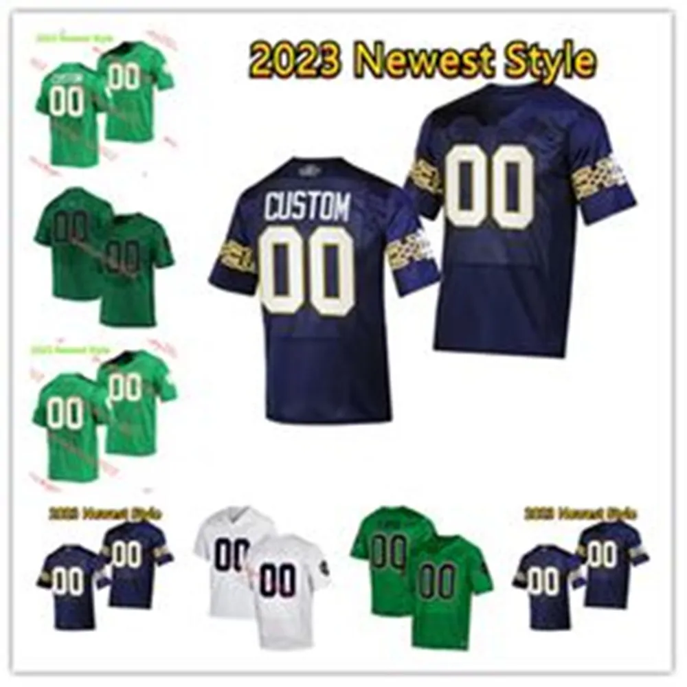 Mitchell Evans Riley Leonard R.J. Oben Notre Dame Fighting Irish Football Jersey Xavier Watts Marist Liufau Kyren Williams Zack Martin Notre Dame Jerseys