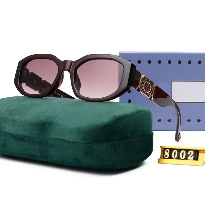 Luxury designer Brand Retro Oversized Square Polarized Sunglasses for Women Men Vintage Shades UV400 Classic Large Metal Frame Sun Glasses with box CC