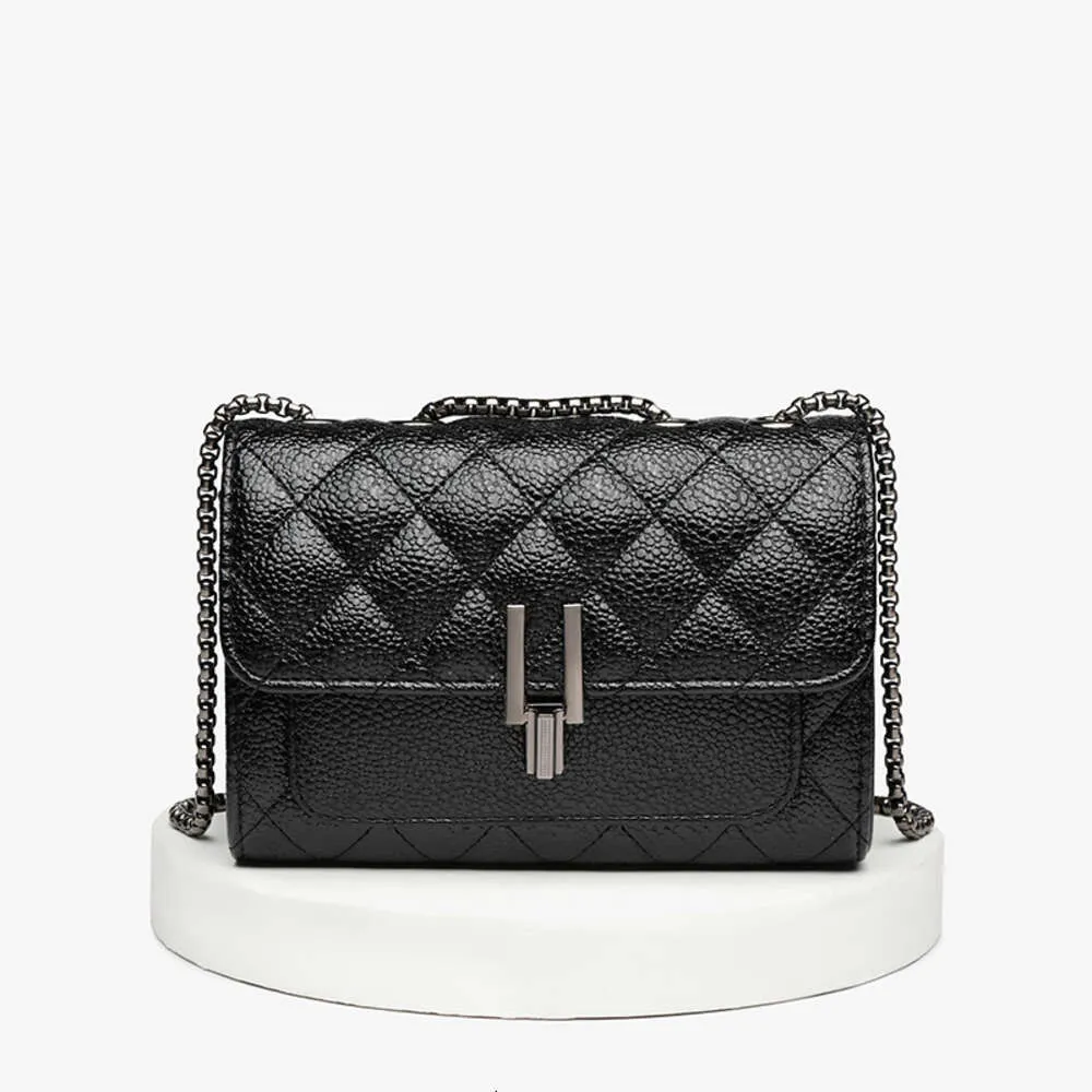 Bollo de Caviar versátil para mujer, bolso de mano con textura de rejilla de diamante, bolso de mano para axila de un solo hombro, moda de verano 2023