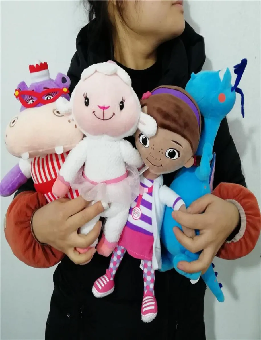 4st Doc Doctor Girl Plush Toy Set Dottie Hippo Lambie Sheep Dragon Soft Stuffed Animal Dolls LJ2009024847416