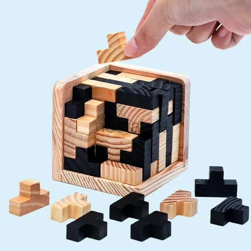 3D Puzzles IQ Puzzle Brain Teaser Wooden Cube 54T Luban Lock Inter  Educational Rompecabezas Toy De Madera Ingenio Brinquedos Juguetesn240106  From Nostalgie, $21.91