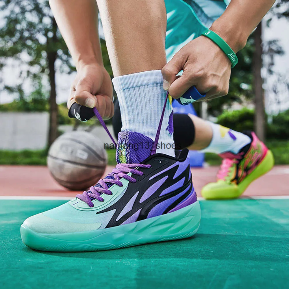 DHgate Grade School Rick Morty Buzz City Kids Basketball Shoes for Boys Men Size 35 46 Shoes Accessories