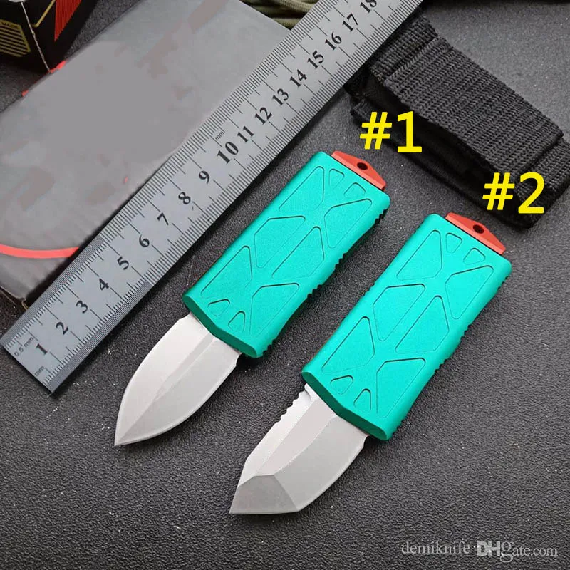 US Style Mini Exocet Combat Dragon Automatisk överlevnadskniv D2 Blade Fast Open UT85 UT88 BM 3400 4600 9600 Utomhus Självförsvar Hunting Italy Style Auto Pocket Knifve