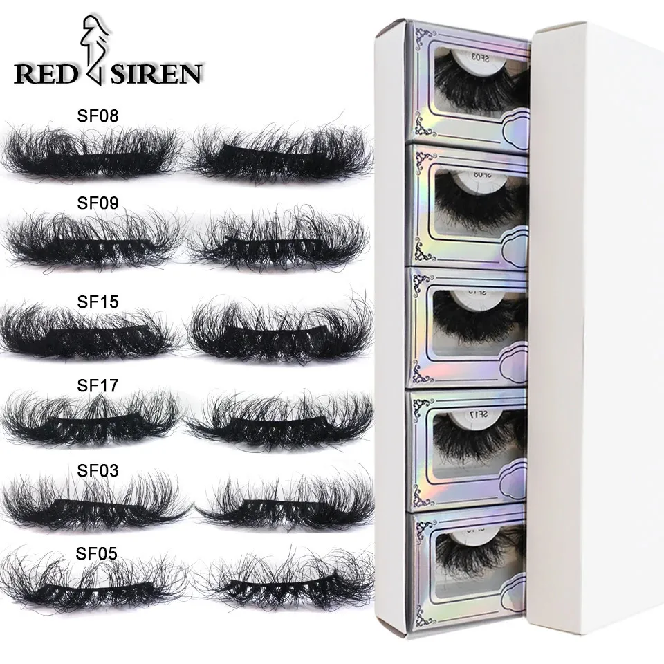 Mink Lashes Wholesale 5103050 Pairs 25mm Eyelashes Long Wispy Messy Fluffy Lashes Bulk Makeup 25 mm Mink Eyelashes 240105