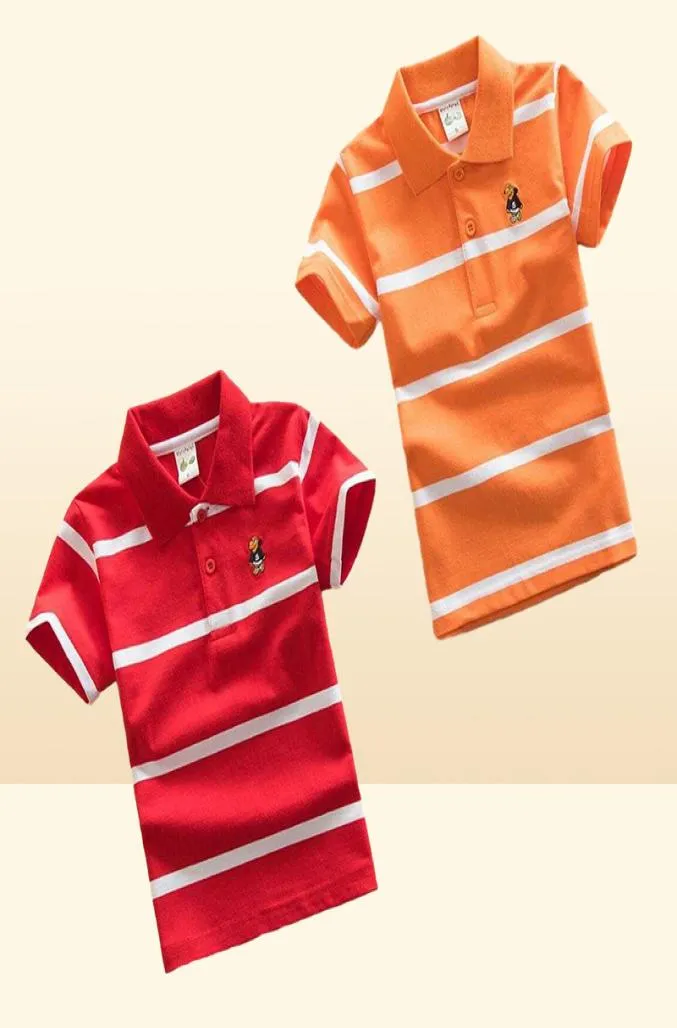 3st Baby Cute Tshirt randiga sommarflickor pojkar trendiga barn polo skjortor fabrikskostnad billig hel8439906