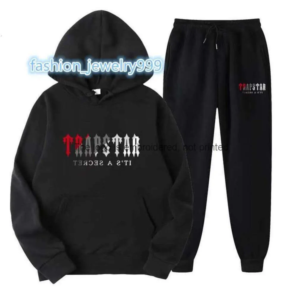 23 Tracksuit Men's Nake Tech Trapstar Track Suits Hoodie Europe American Basketball Football Rugby Tvådel med kvinnors långa ärm Hoodie Jacketbyxor Spring02