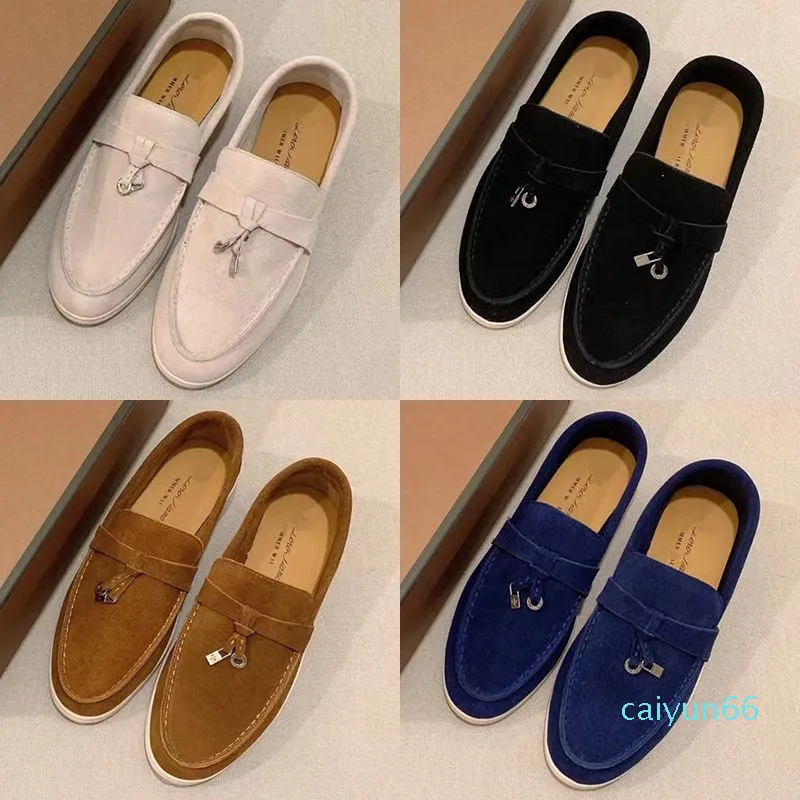 Men shoes Fashion Designer Shoes Women Suede Summer Charms Walk Loafers Sneakers