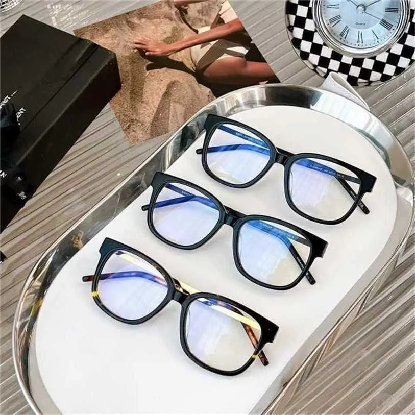 15% OFF Óculos de Sol Nova Alta Qualidade Shengjia Carta Entrelaçada Cápsula de Tempo Espelho Plano M480 Versátil Moldura de Rosto Simples