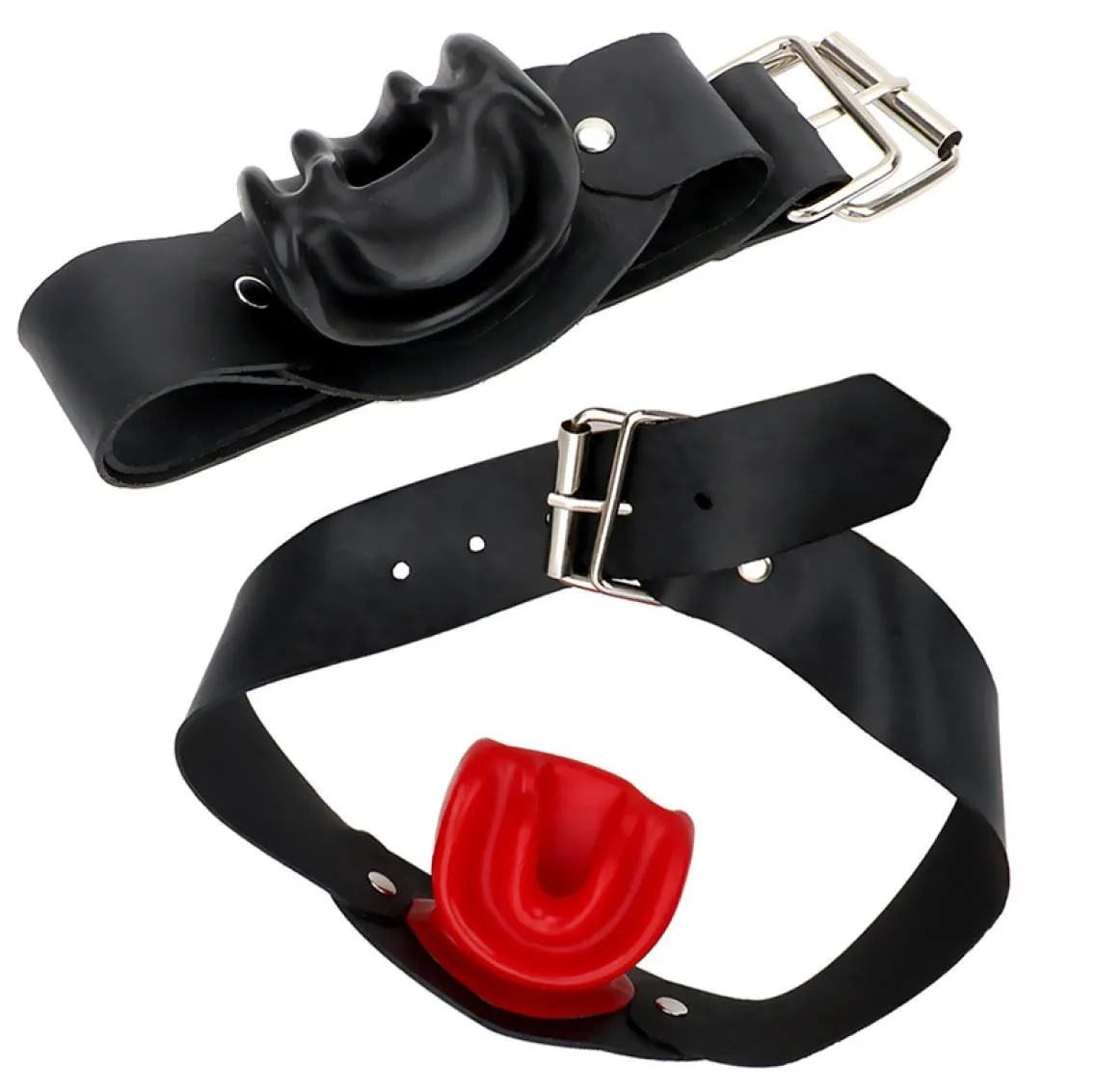 Latex bouche ouverte Gag esclave contraintes boule de dilatation érotique Oral Bondage jouets sexuels pour Couples2239415