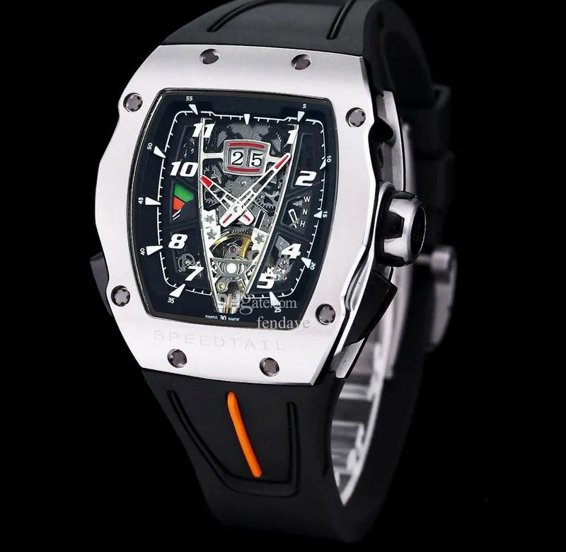 5A Richardmile Watch RM40-01 Tourbillon Speedtail Automatisk Winding Movement Discount Designer armbandsur för män Kvinnors klockor Fendave
