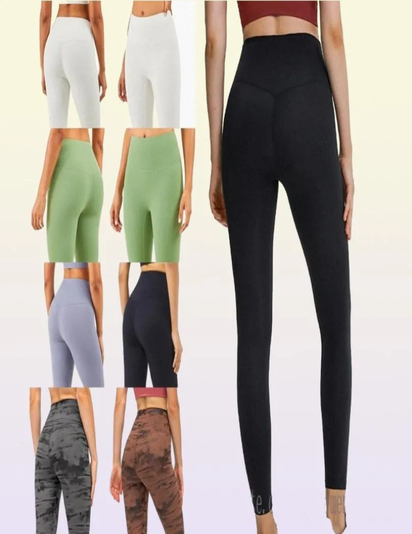 newstyle branco preto feminino leggings yoga terno calças 32 alinhar cintura alta esportes levantando quadris ginásio wear legging elástica fitness collants treino 80Qb #3962034