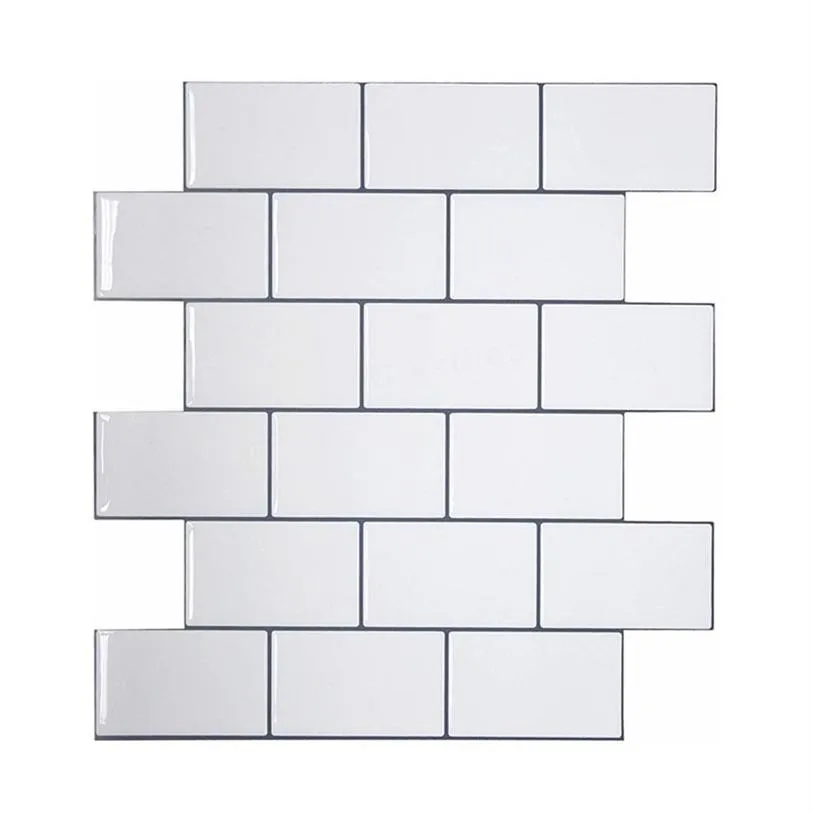 Vividtiles Thicker Tiles Peel and Stick Premium Wall Tiles Stick on Tiles Kitchen Backsplash - 5 Pieces Pack 211021203j