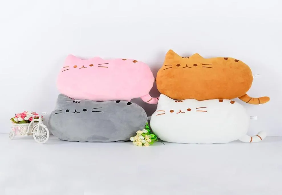豪華な漫画猫枕クッションかわいいレイジーキャットボルスターロングテールミースターピローホームデコレーションチャンクビッグキャットクッション7557775