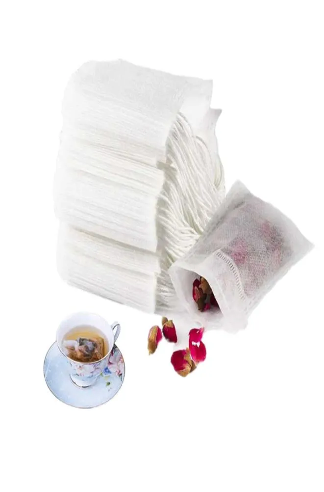 Sachets de thé jetables, sachets de thé parfumés vides, papier filtre thermoscellé pour thé en vrac aux herbes 57 68 79 8101211353