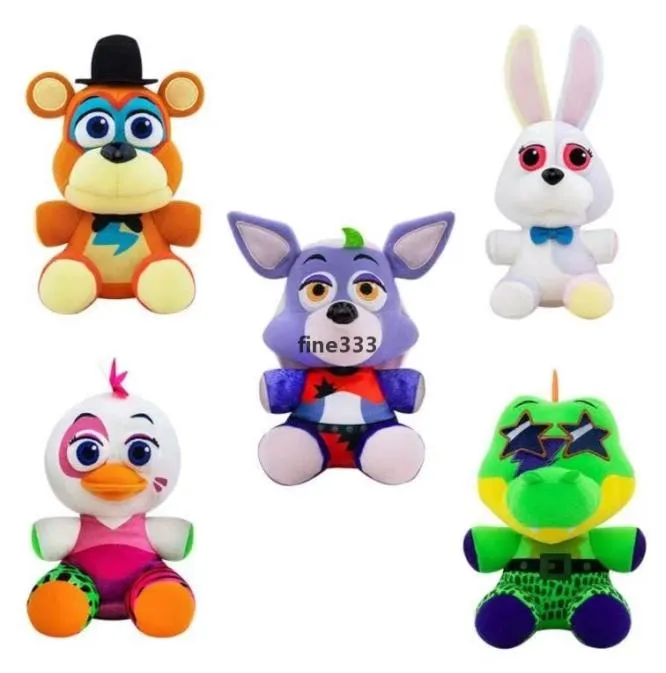 Yeni stil 20cm Freddy039s Fnaf Peluş Oyuncaklar Freddy Bear Foxy Chica Bonnie Dolgulu Hayvan Dolls Noel Hediyeleri3826095