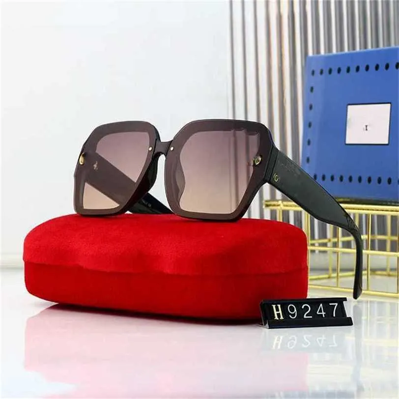 12% rabatt i grossist av nya lådor solglasögon net Red Street mode solglasögon tiktok