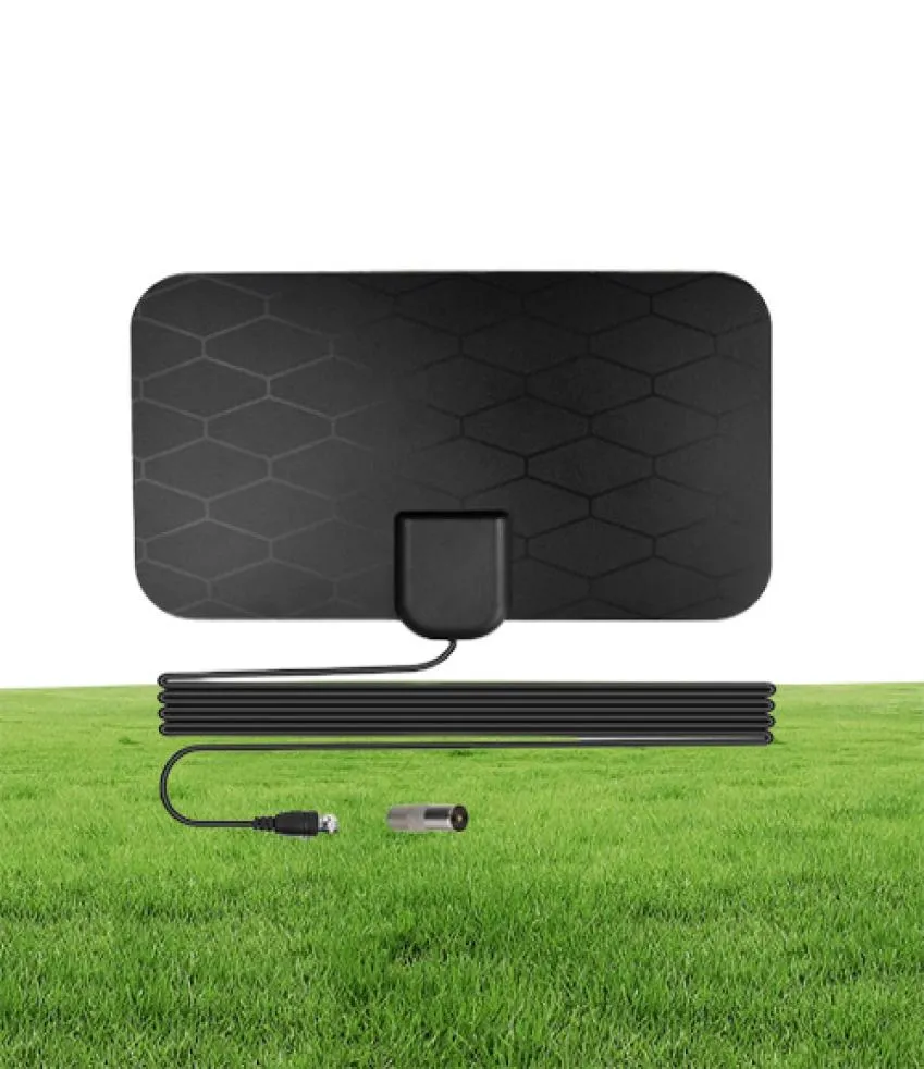 Antenne TV portable numérique 4K 1080p DVBT2, Booster 50 Miles HDTV pour RV, extérieur et intérieur de voiture, antenne 3849751