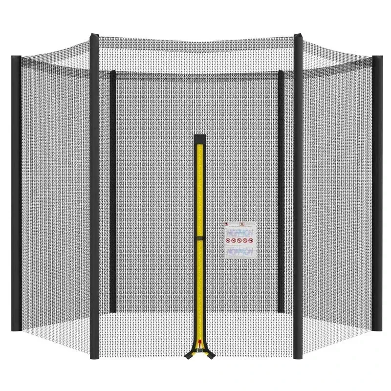 1.832.443.063.66M Trampolinersättningsnätstaket Höljet Anti-Fall Safety Mesh Netting Jumping Pad Fitiness Accessories 240105