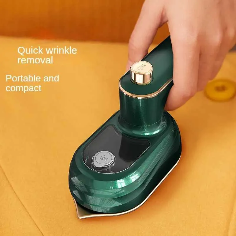 Andra hälsosapparater Portable Mini Home Travel Iron 180 graders roterande handtag för strykkläder med inbyggd ånggenerator J240106