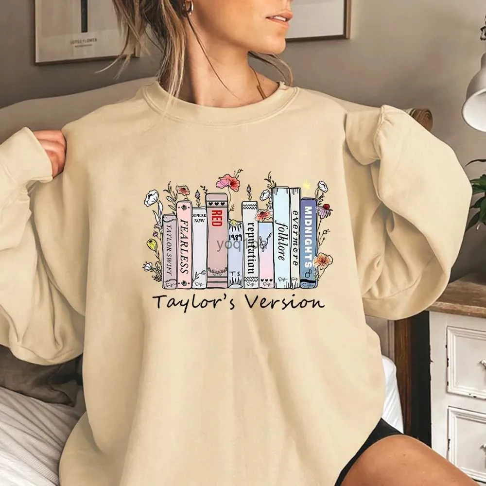 Erkek Hoodies Sweatshirts Retro Taylor'ın Versiyonu Sweatshirt Eras Tour 2023 Hoodie Müzik Albümü Midnights Jumper Taylor Fan Crewneck Sweatshirts